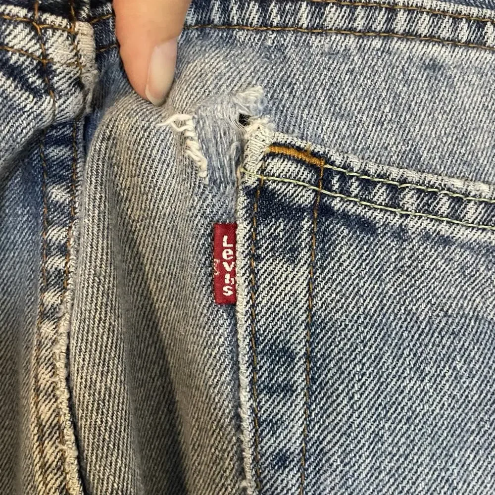 Vintage Levi's 505 Jeans Men 36x34 Regular Fit‎ Straight Blue Denim Faded Y2K